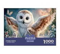 Hibou Puzzles 1000 Pièces Cadeau Unique Papillon étoilé Hiver Challenge Toy À De Qualité Supérieure Peinture Art pour Adultes Et Enfants À Partir De 14 Ans 52x38cm/1000pcs
