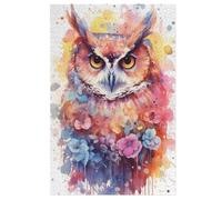 Hibou Puzzles Adulte 1000 Pieces Cadeau Famille Puzzle Classique 3D EnfantsJouet en Bois Cadeau Unique 78×53cm