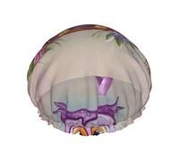 Hibou Réutilisable Imperméable Lavable Réglable Convient Aux Femmes Toutes Les Longueurs De Cheveux Bonnet De Douche