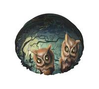 Hibou Réutilisable Imperméable Lavable Réglable Convient Aux Femmes Toutes Les Longueurs De Cheveux Bonnet De Douche