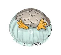 Hibou Réutilisable Imperméable Lavable Réglable Convient Aux Femmes Toutes Les Longueurs De Cheveux Bonnet De Douche