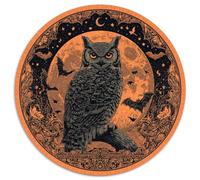 Hibou Sitting on The Crescent Lune Cadeau Unique Décoration Intérieure Jeu Éducatif Challenge Toy Adultes & Enfants des 14 Ans 1000pcs (67.5x67.5cm)
