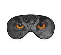 Hibou visage masque de sommeil Animal yeux bandés pour dormir élastique occultant masque pour les yeux couverture pour une nuit complète de sommeil voyage et sieste