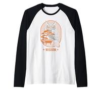 Hibou Wisdom Bonsaï Art Japonais Amoureux du Japon Manche Raglan