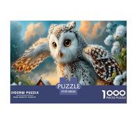 hibouille neigePuzzle 1000 Pièces Educa Jouet en Bois Divertissement Créatif De l'art De La Décoration Maison Rurale Jeu Éducatif Challenge Toy Adultes Et Enfants À Partir De 14 Ans 38x26cm/1000pcs