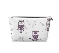 Hiboux de Dessin animé Mignon, Trousse de Toilette Trousse de Maquillage Sac à cosmétiques Trousse de Toilette de Voyage Portable
