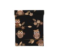 Hiboux Mignons de Dessin animé Marron, Sac de Rangement pour Femmes, Portefeuille supérieur à Presser, Petit Porte-Monnaie, Pochette de Changement