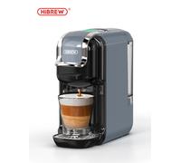 HiBREW 5 in 1 Multiple Capsule Coffee Machine Hot/Cold DG Cappuccino Nes Small Capsule ESE Pod Ground Coffee Cafeteria 20Bar H2B