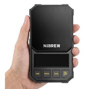 HiBREW Balance à Café avec Minuteur Précision 2kg/0.1g Pile | Modes café filtre et espresso. Interrupteur oz/g. Autonomie longue durée. Idéal pour pâtisseri