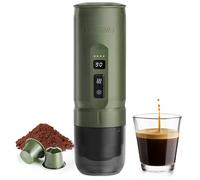 HIBREW H4C Classic - Cafetière Espresso Électrique Portable, Rechargeable USB-C, Batterie Amovible, Compatible Café Moulu et Capsules NS, Idéale pour Camping, Voyage et Usage Quotidien