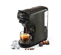 HIBREW - Machine à café Expresso,Espresso,Cafetiere Italienne,Extraction froide/chaude, 4 en 1 à capsules multiple, en poudre,moulu,600ml