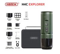 HiBREW - Machine à café expresso Portable, pour voiture et maison, Camping, adaptée à la capsules Nespresso Dolce en poudre H4C