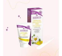 Hibros Crème Gel Dépilatoire Visage - Apaisante et Hydratante à la Camomille & Cire d’Abeille avec Huile de Jojoba - Épilation Facile Ultra Rapide - Élimination des Poils - Se rince à l’eau 30 ml