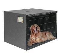 HiCaptain Housse de cage pour chien, durable, coupe-vent et respirante, imperméable pour l'intérieur et l'extérieur, gris