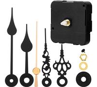 Hicarer Mécanisme de Mouvement d'Horloge Fonctionnant sur Batterie Remplacement de Pièces de Rechange de Bricolage avec 2 Paires de Aiguille Courtes (Longueur de l'arbre 4/5 Pouces/ 20 mm)