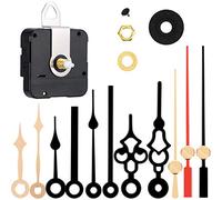 Hicarer Mouvement d'Horloge à Quartz Mécanisme de Remplacement de Pièces de Rechange Bricolage avec 4 Paires d’Aiguilles Courtes