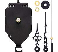 Hicarer Mouvement d'horloge Pendule Quartz DIY Kits de Mouvement Remplacement Mécanisme de Mouvement d'horloge Pendule (Longueur de la Tige 0,79 Pouce)