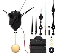 Hicarer Pendule à Quartz avec Mécanisme 3 Paires d'aiguilles | Mécanisme de déclenchement de l'horloge à quartz, 3 paires d'aiguilles incluses, pour remplacement et réparation