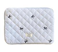 HICARRY Puffy Housse de protection pour ordinateur portable de 11", 13", 15", esthétique, avec motif nœud papillon, compatible avec MacBook Air/Pro Retina, pour femme et fille