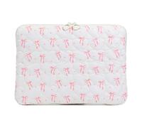 HICARRY Puffy Housse de protection pour ordinateur portable de 11", 13", 15", esthétique, avec motif nœud papillon, compatible avec MacBook Air/Pro Retina, pour femme et fille