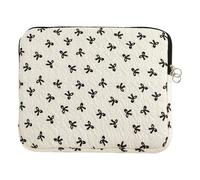 HICARRY Puffy Housse de protection pour ordinateur portable de 11", 13", 22", motif nœud mignon, compatible avec MacBook Air/Pro Retina, avec motif nœud papillon, pour femme et fille