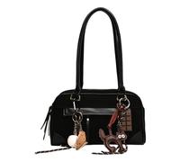 HICARRY Y2K Sac à main pour femme en daim vintage Boston Sac fourre-tout Sac fourre-tout pour l'automne Voyage Travail avec remorque, Noir