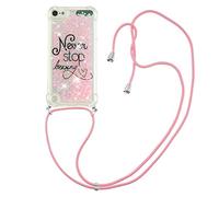 HiCASE Pro Étui Coque pour iPod Touch 7 2019/iPod Touch 6/iPod Touch 5, Glitter Liquide Paillette Protection TPU Filles Femmes Étincelle Antichoc Souple Brillante Housse avec Cordon Réglable