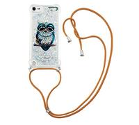 HiCASE Pro Étui Coque pour iPod Touch 7 2019/iPod Touch 6/iPod Touch 5, Glitter Liquide Paillette Protection TPU Filles Femmes Étincelle Antichoc Souple Brillante Housse avec Cordon Réglable