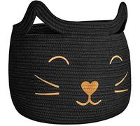 HiChen Grand panier de rangement en corde de coton tissée, panier à linge de bébé pour jouets, couvertures, vêtements, serviettes, cadeaux | Paniers cadeaux pour animaux de compagnie pour chat et