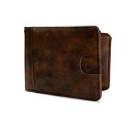 HiChiclife Portefeuille Homme PU Mince RFID Marron, Portefeuille Compact Mince avec Rangement Pratique, Porte-Cartes Élégant Cadeau Chic