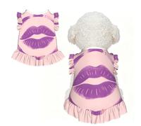 Hickey Stamp L Vêtements pour petits chiens - Tenue d'été mignonne pour chiot, doux et respirant
