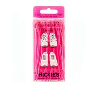 HICKIES Des lacets élastiques qui ne se détachent jamais - Rose fluo (contient 14 lacets)