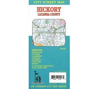 Hickory : Comté de Catawba : plan de ville | GM Johnson