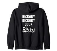 Hickory Dickory Dock Bitches Parodie de comptines Sweat à Capuche