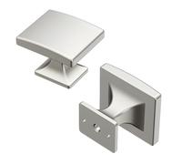 Hickory Hardware Bouton de collection Forge Transitionnel 1-7/16 Inch X 1-1/4 Inch nickel satiné
