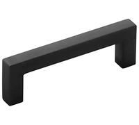 Hickory Hardware Solid Core Kitchen Cabinet Pulls, Luxury Cabinet Handles, Hardware for Doors & Dresser Drawers, 3 Inch Hole Center, Matte Black, Skylight Collection (Pack of 1)