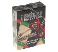 Hickoryville Treble 1 Cards - Système d'entraînement stratégique aux fléchettes, jeu de 65 cartes avec cartes jokers, 2 à 4 joueurs ou entraînement solo, renforcement des compétences de fléchettes et
