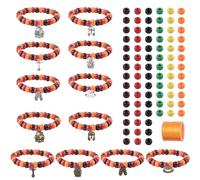 HICOHAND Kit de perles religieuses, lot de 24 perles religieuses de la Bible avec pendentif épée de bouclier pour bracelet à mettre sur toute l'armure de Dieu, bijoux chrétiens