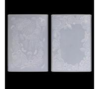 HICOHAND Lot de 2 dossiers de gaufrage 3D en plastique - Attrape-rêves - Concave - Convexe - Moule de gaufrage pour fabrication de cartes et gaufrage