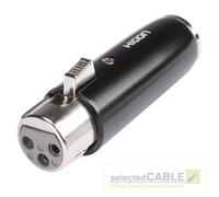 HICON Adaptateur XLR Femelle Prise Sur Mini-Xlr Homme 3-pol Fiche