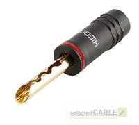 HICON Fiche Banane Lamellen- Hohlbananenkontakt Câble À 6mm ² HI-BM13-RED