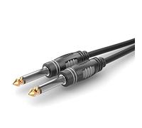 Câble de raccordement Sommer Cable HBA-6M-0030 Jack audio [1x Jack mâle 6,3 mm (mono) - 1x Jack mâle 6,3 mm (mono)] 0.30 m noir