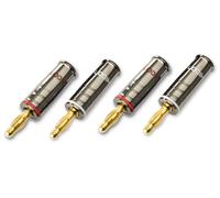 HICON HI-BM04 4,2mm HQ Fiche Banane Plaqué Or à Visser 4er Set - Bestseller
