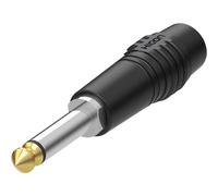 Hicon Jack 6.35 mm mâle, droit HI-J63TC-SM Nombre de pôles (num): 2 mono noir 1 pc(s)