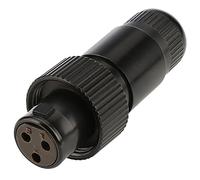 Hicon Mini prise XLR 3 broches IP67 ultra robuste compacte avec écrou de raccordement | HI-XMCF3-HD-B