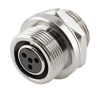 Hicon Mini XLR femelle encastrable à 4 broches IP67 filetage femelle | HI-XMEF4-HD