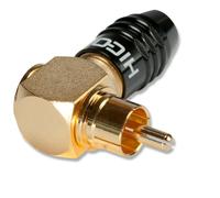 HICON Rca Prise Rca 90° avec Angle High End Vissée HI-CMA02-NTL