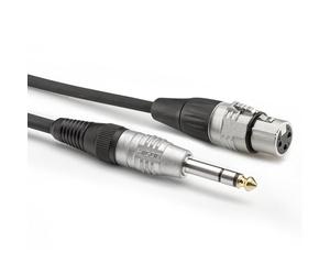 Hicon Sommer Cable Basic+ HBP-XF6S-0090 Adaptateur de câble audio XLR femelle 3 broches vers jack 6,3 mm mâle 3 broches 0,9 m