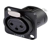Hicon XLR embase femelle, contacts droits HI-X3DF-M Nombre de pôles (num): 3 noir 1 pc(s)