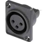 Hicon XLR embase femelle, contacts droits HI-X3DF-P Nombre de pôles (num): 3 noir 1 pc(s)